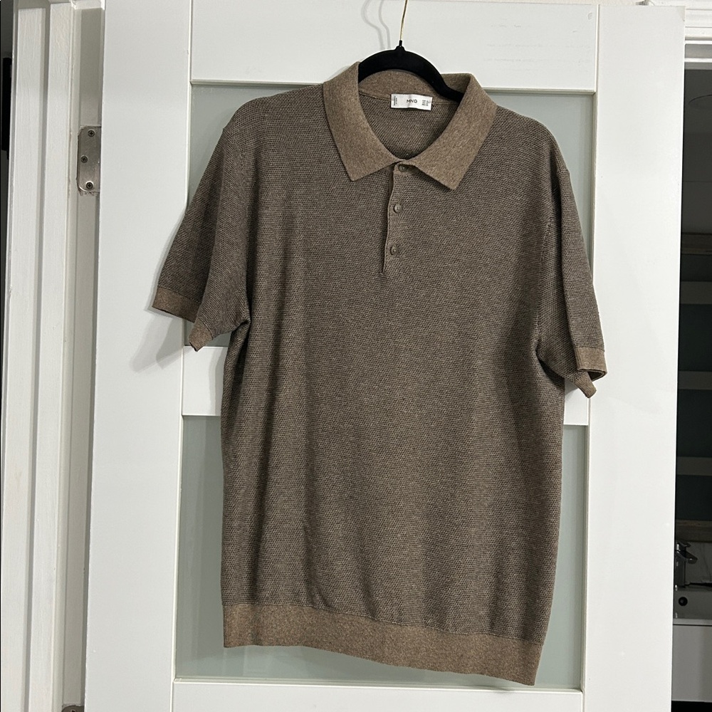Mango Tan Polo Shirt for Men